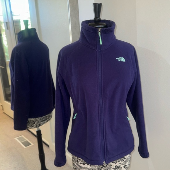 The North Face Fleece Jacket Blue Purple 💜💙 Size Medium - Picture 10 of 12